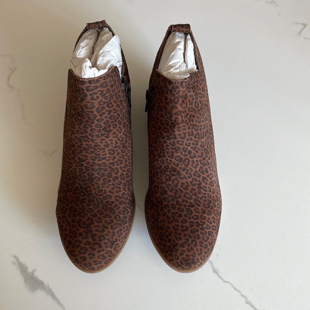 Dido leopard print bootie. Brand new, never worn.